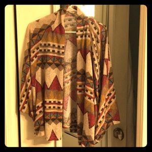 Like new- Tribal shawl cardigan
